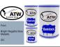 Preview: Ford, Bright Regatta Blue Metallic, 3G: 500ml Lackdose + 500ml Klarlack + 250ml Härter - Set, von ATW Autoteile West.